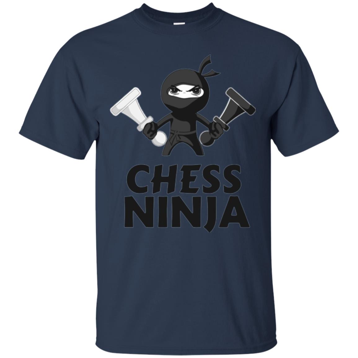 Funny Chess Ninja T-shirt Navy