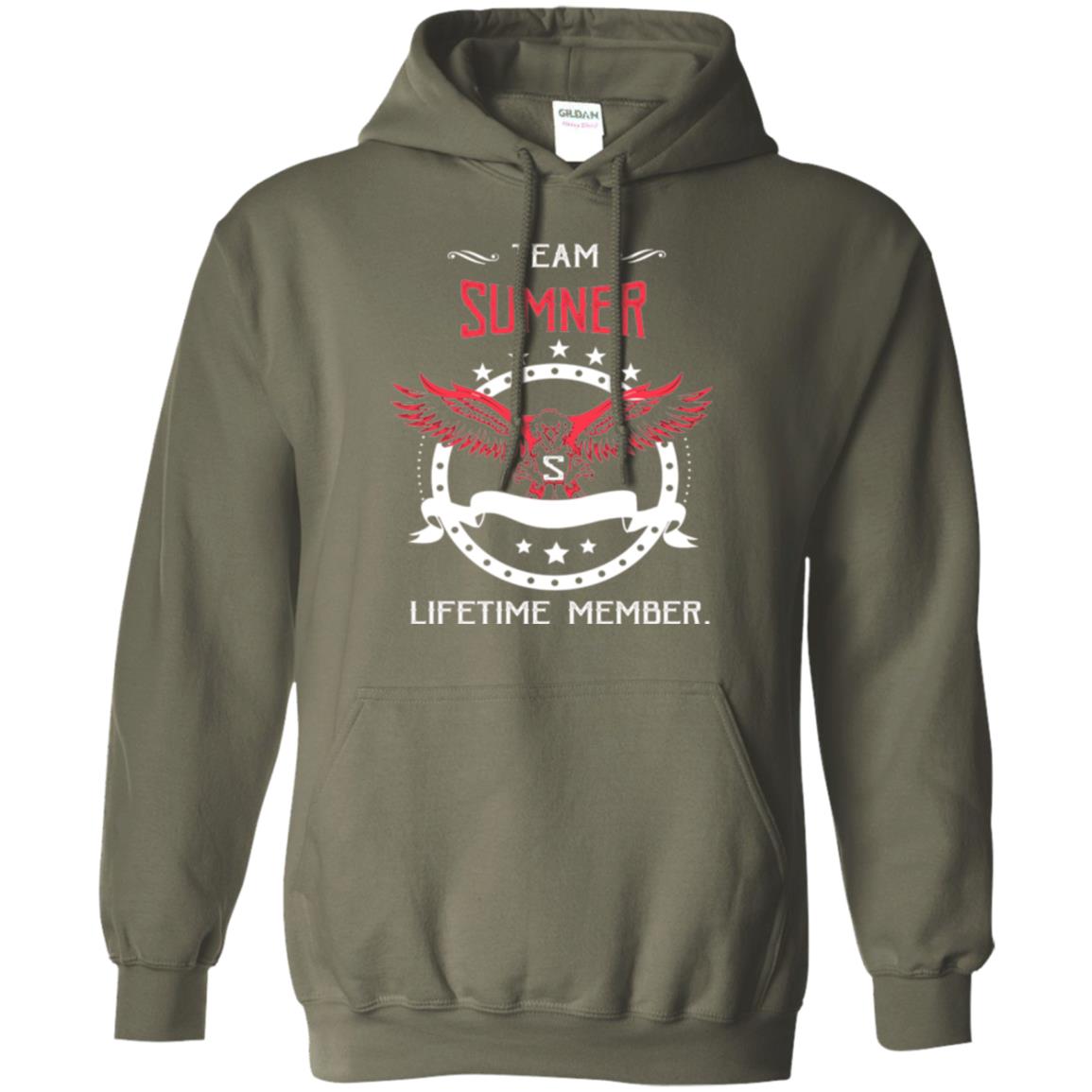 Team Sumner Lifetime Member Family T-shirt Military Green