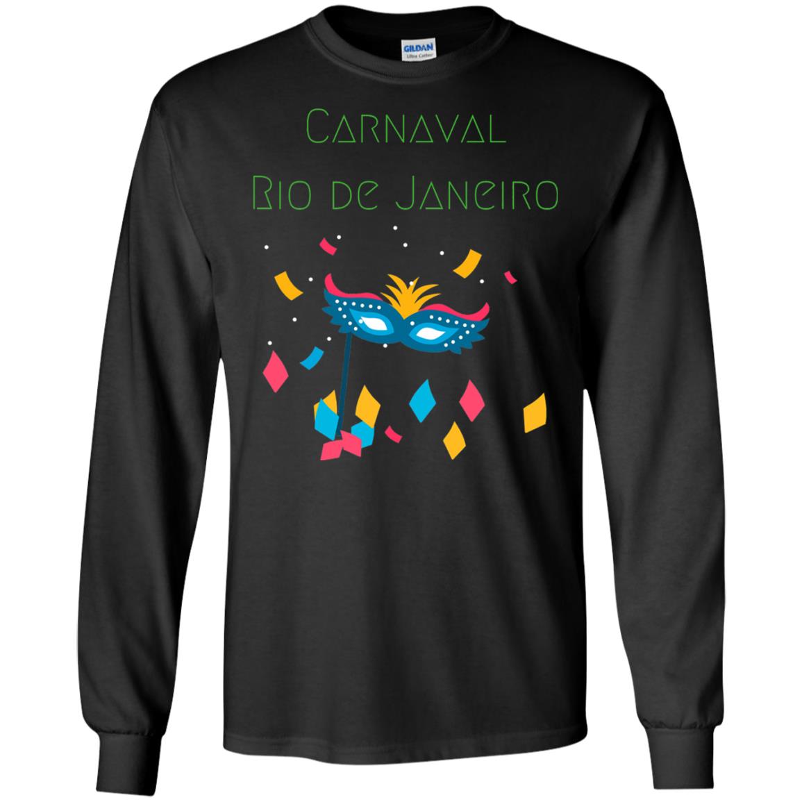 Mardi Gras T-shirt Rio Carnival Carnaval Rio De Janeiro Brazil Black