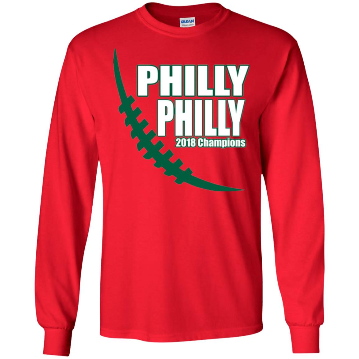 Football Lover T-shirt Philly Philly 2018 Championship Red