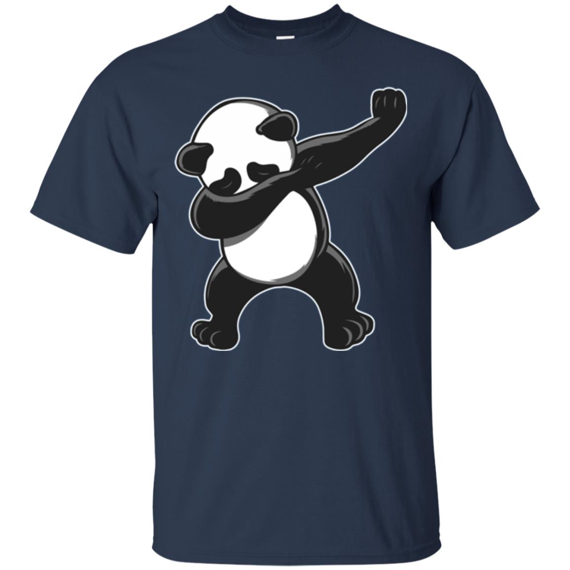 Funny Panda Dab T-shirt Cute Dabbing Panda Navy