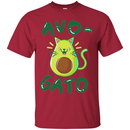 Cat Lovers T-shirt Avocado Avogato Cardinal