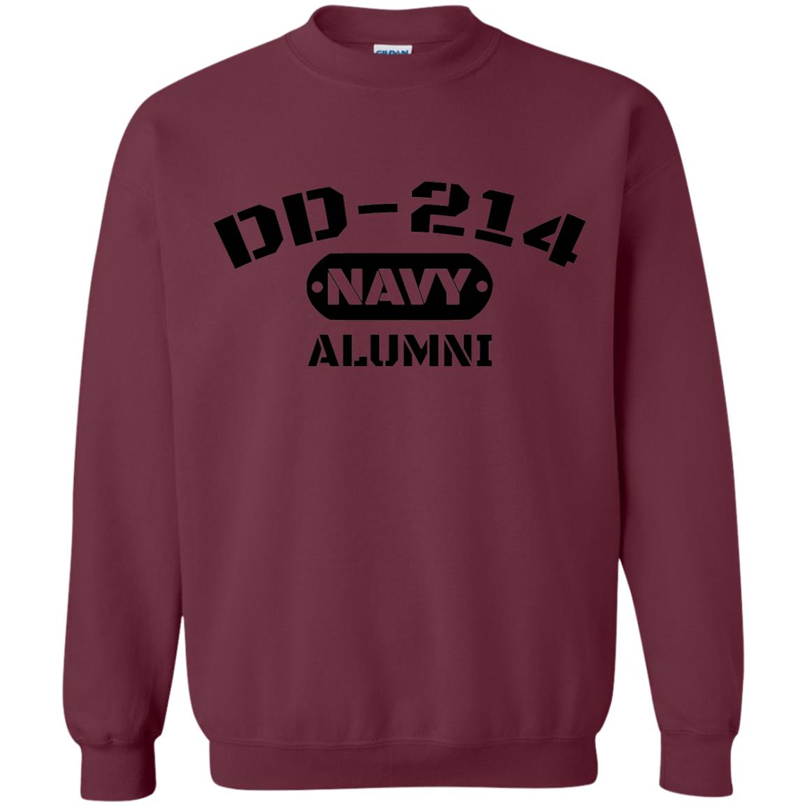 Dd-214 Us Navy Alumni T-shirt Maroon