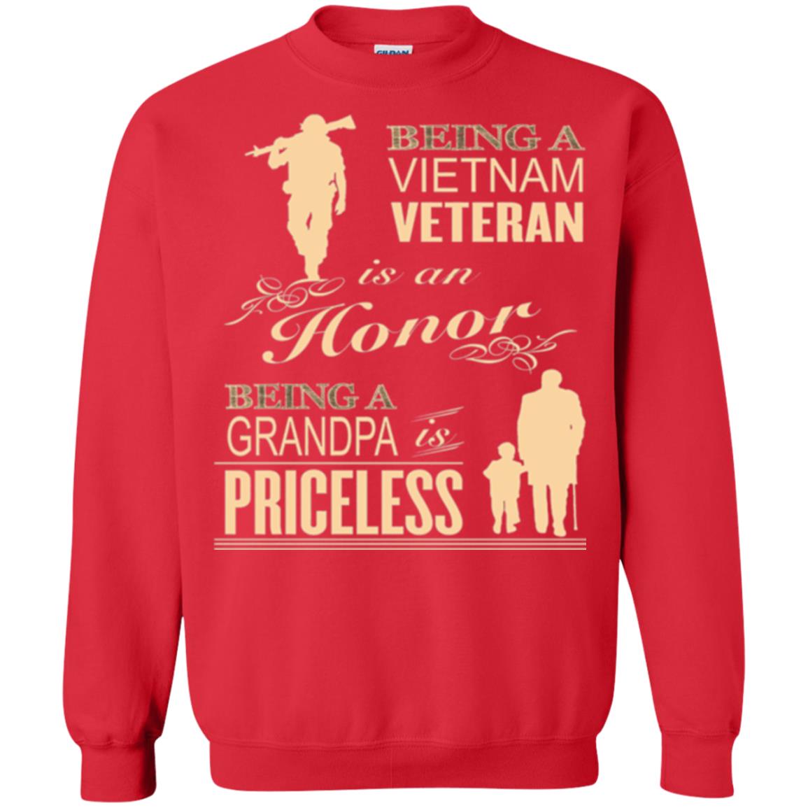 Veteran T-shirt Being A Vietnam Veteran Is An Honor Red