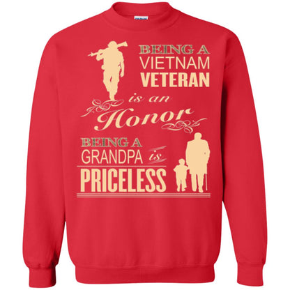Veteran T-shirt Being A Vietnam Veteran Is An Honor Red