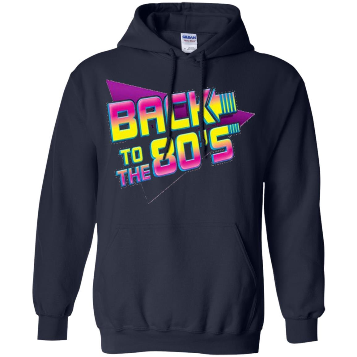 Back To The 80s Graphic Retro Novelty T-shirt Navy