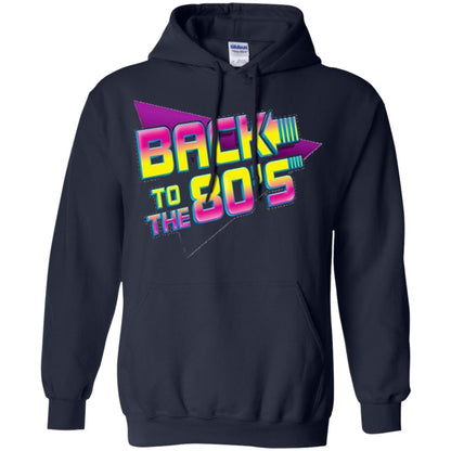 Back To The 80s Graphic Retro Novelty T-shirt Navy