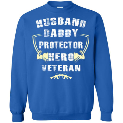 Husband Daddy Protector Hero Veretan T-shirt Royal