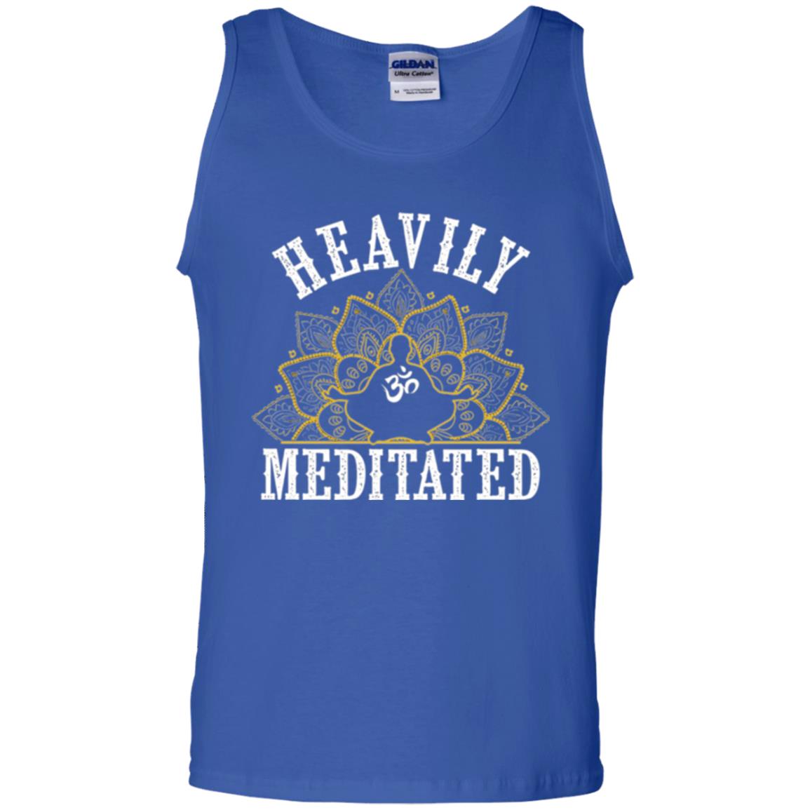 Funny Heavily Meditated Yoga Meditation T-shirt Royal
