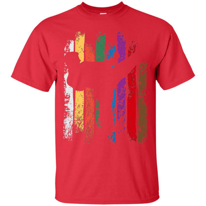 Karate Belt Colors Silhouette T-shirt Red