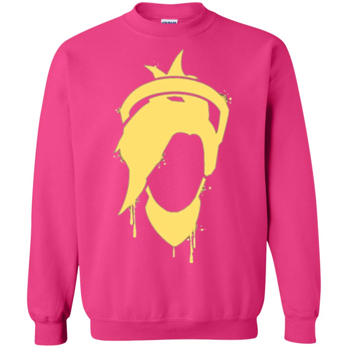 Overwatch Mercy Icon Spray T-shirt Heliconia
