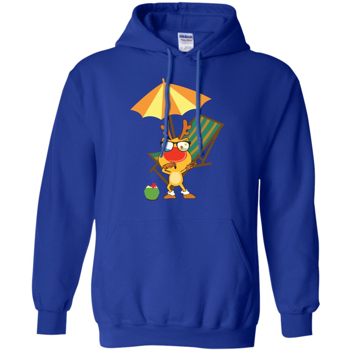 Dabbing Reindeer With Sunglasses Celebrate Xmas In July 2018 Shirt Royal