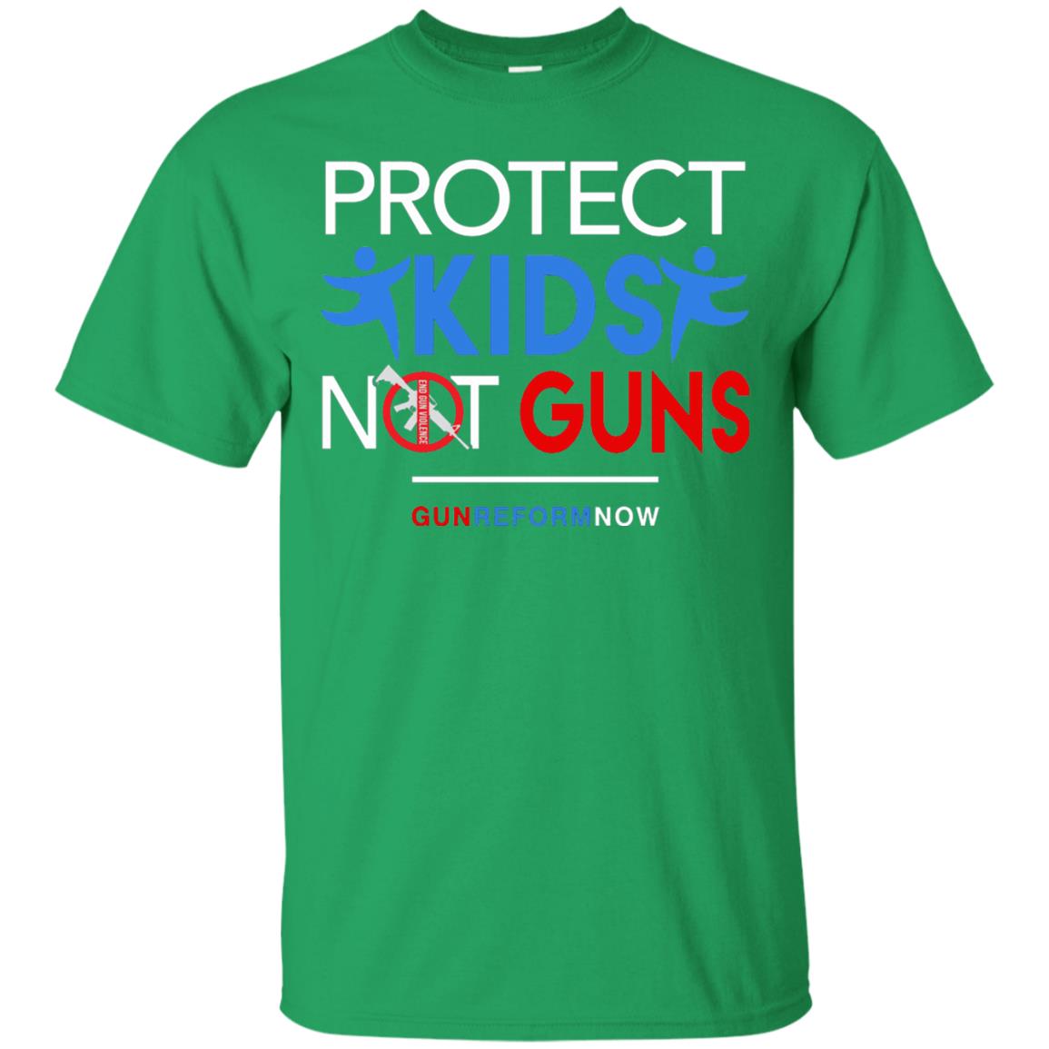 Protect Our Kids Not Guns March For Action T-shirt Irish Green