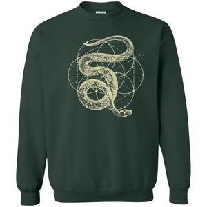 Sacred Geometry Seed Of Life Snake T-shirt