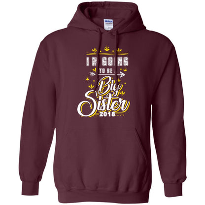 Family T-shirt I'm Going To Be A Big Sister 2018 Maroon