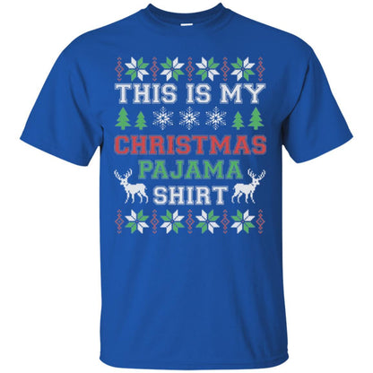 Christmas T-shirt This Is My Christmas Pajama Royal