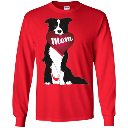 Dog Lover T-sshirt Border Collie Fetching Valentine Heart Red