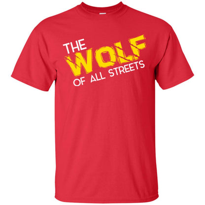 Wolf Lover T-shirt The Wolf Of All Streets Red
