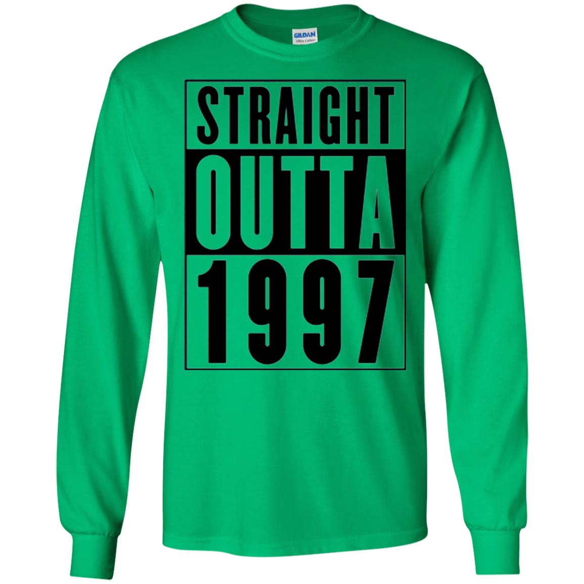 Straight Outta 1997 Cool 21st Birthday T-shirt Irish Green
