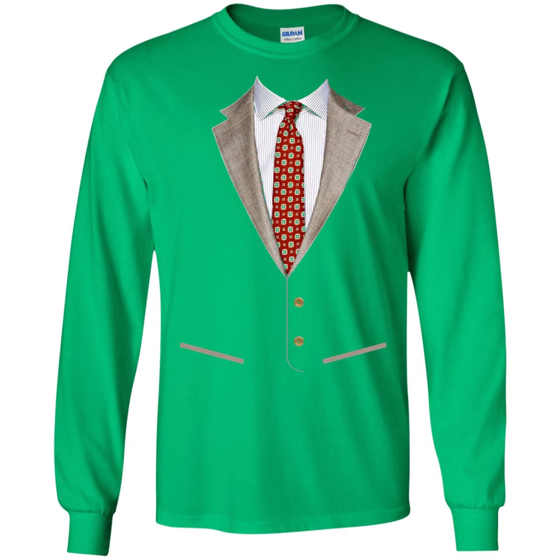 Tuxedo T-shirt Retro Prom Men With Bowtie Irish Green