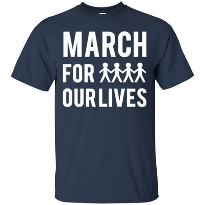March For Our Lives Anti Gun T-shirt Navy