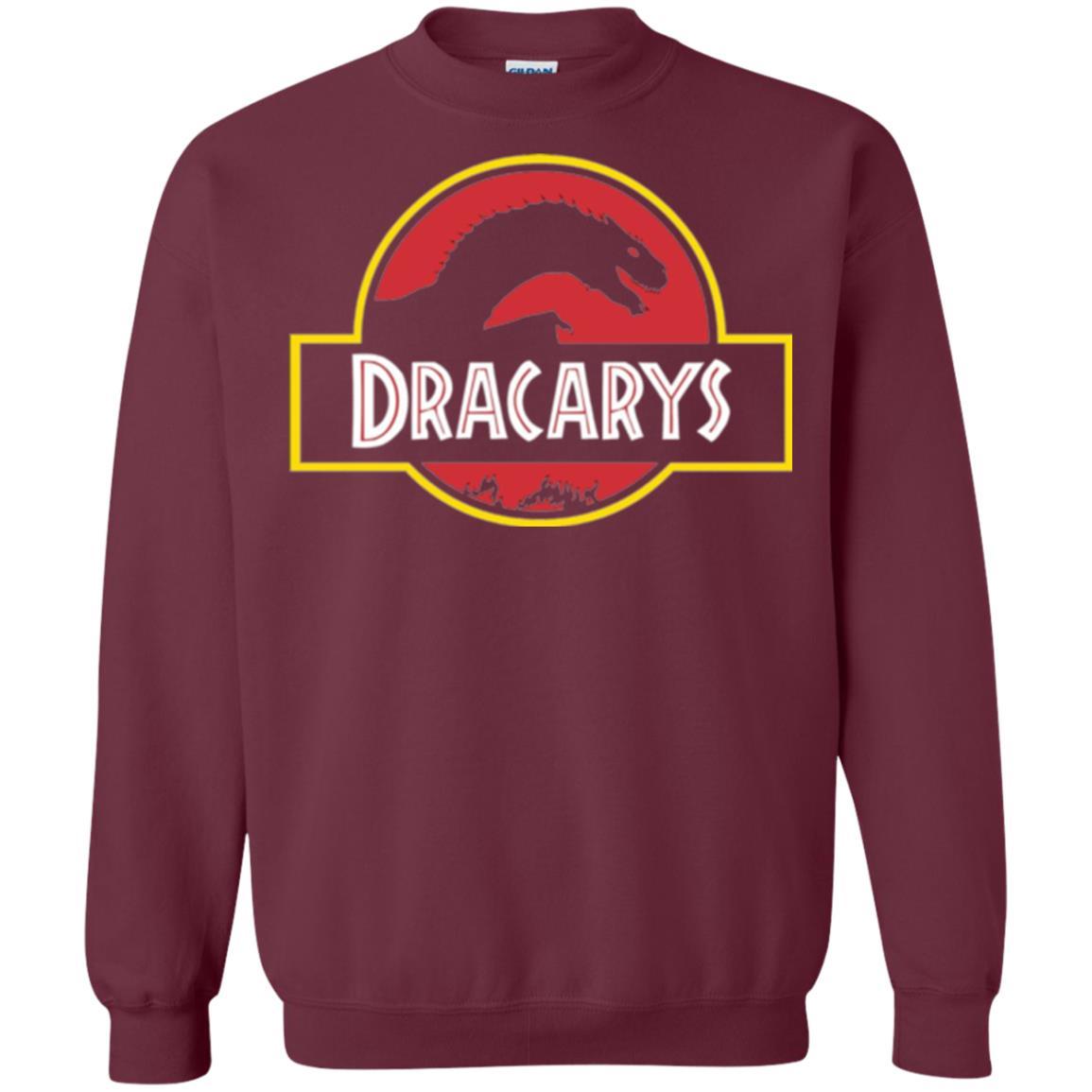 Dinosaur T-shirt Dracarys Dragon Parody Maroon
