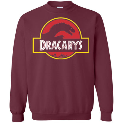Dinosaur T-shirt Dracarys Dragon Parody Maroon