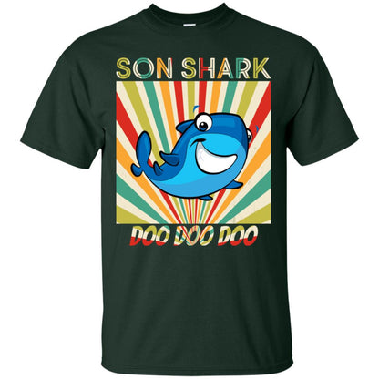 Son Shark Doo Doo Doo Family Shark Gift Shirt Forest