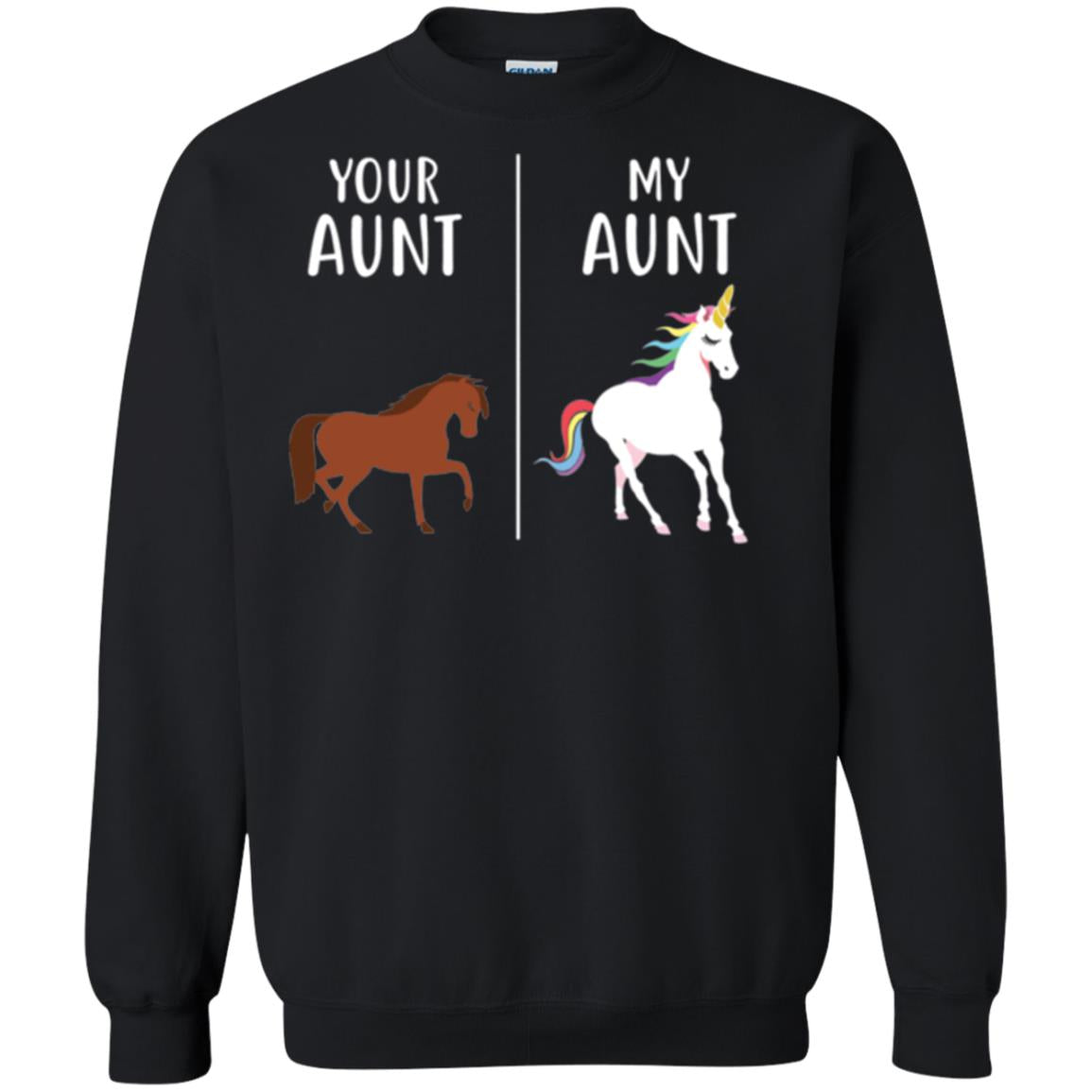 Unicorn T-shirt Your Aunt My Aunt Black