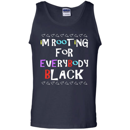 African American T-shirt I'm Rooting For Everybody Black Navy