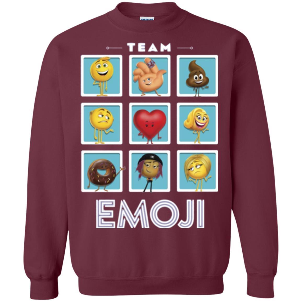 Film T-shirt Emoji Panels Graphic T-shirt Maroon
