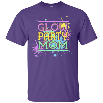 Glow Party Mom Mommy T-shirt Purple