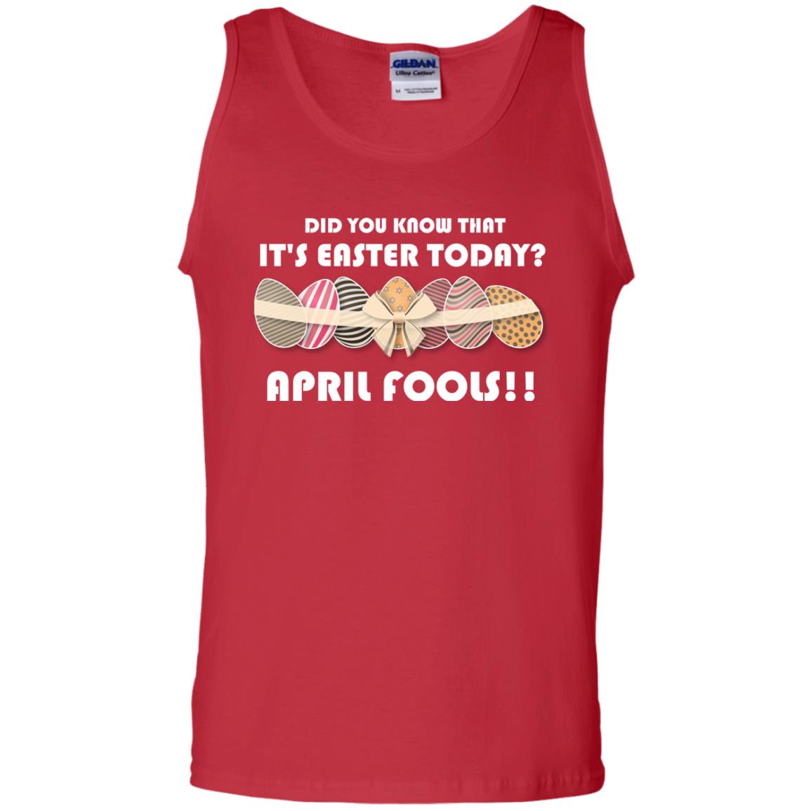 Did You Know That It_s Easter Today April Fools Easter Holiday T-shirt Red