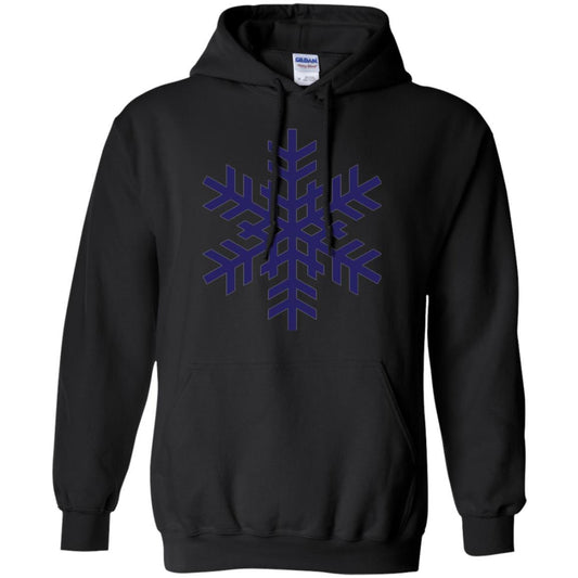 Christmas T-shirt Navy Blue Snowflake T-shirt Black