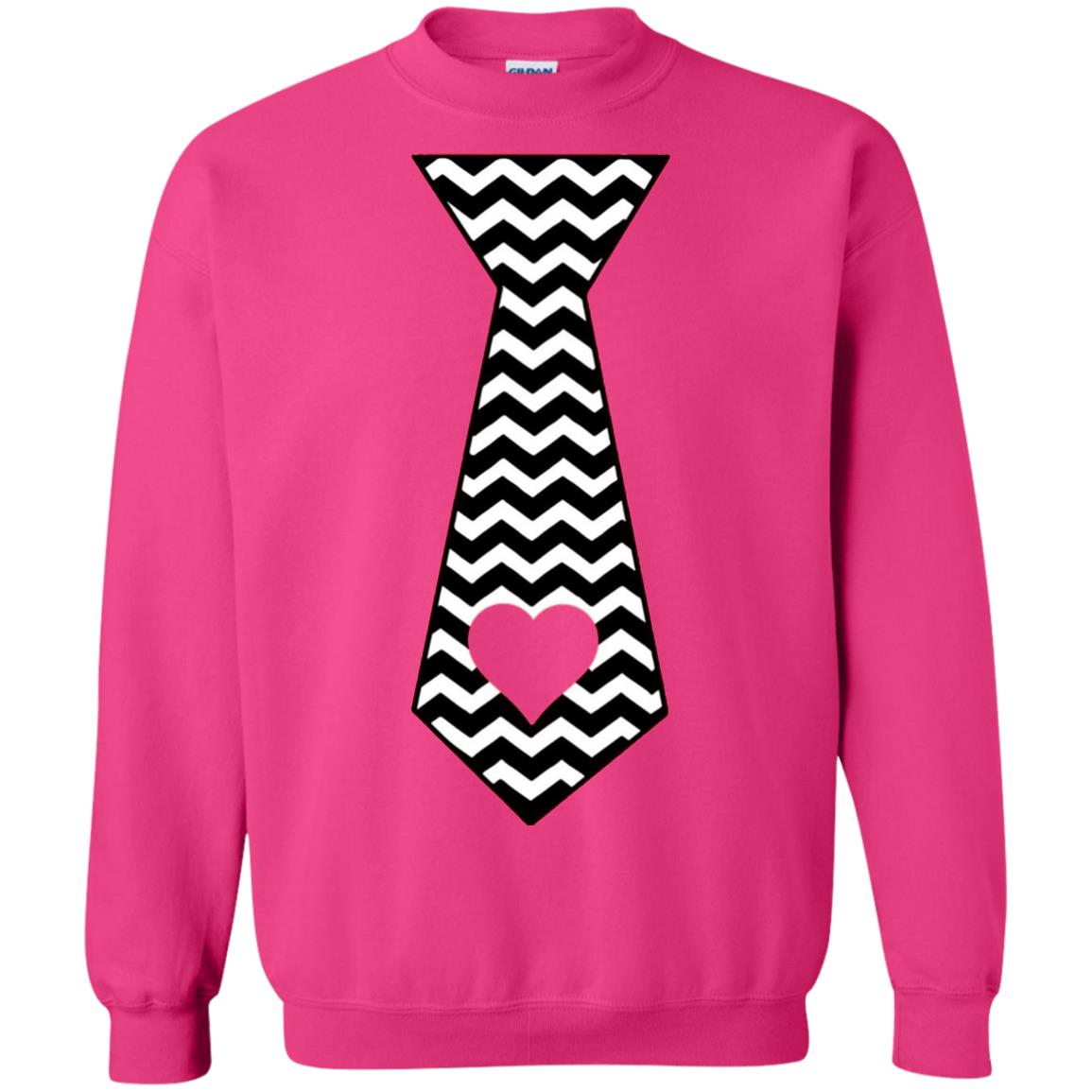 Valentines Day T-shirt Tie Heart Heliconia