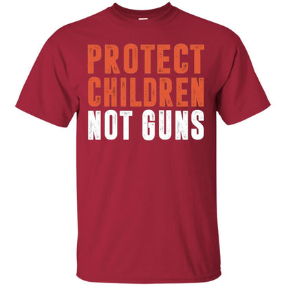 Protect Children Not Guns Quote Shirt Cardinal