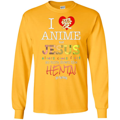 I Love Anime But Jesus Always Comes First Shirt