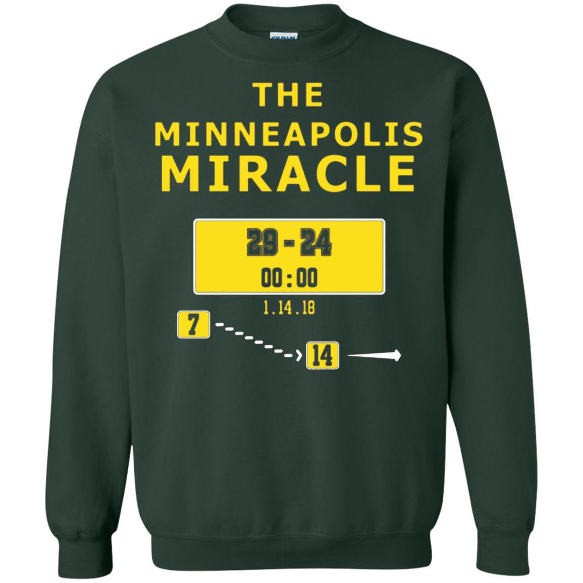 Football Lover T-shirt The Minneapolis Miracle Forest Green