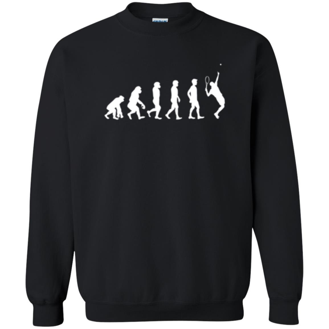 Evolution Of Tennis Player T-shirt Black