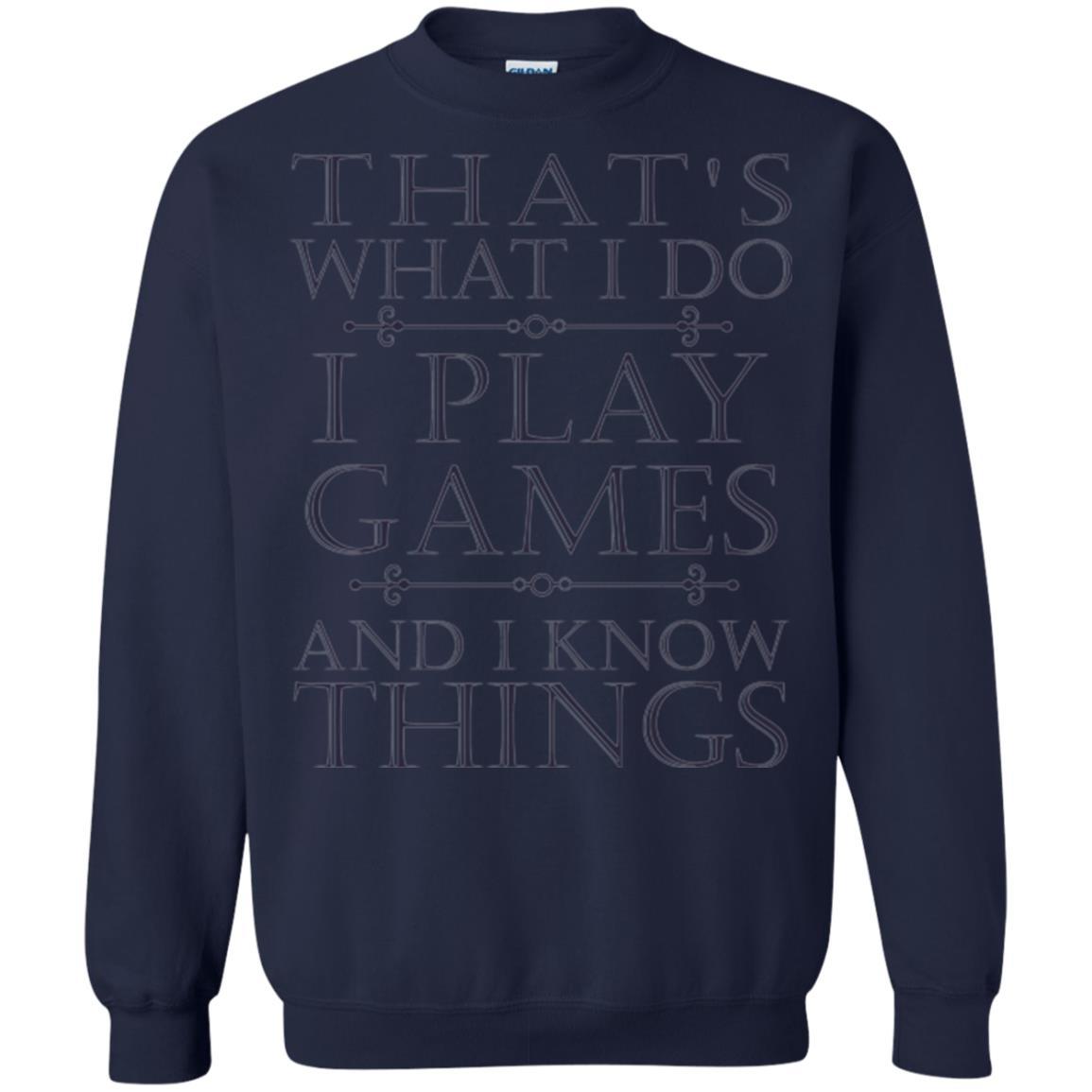 Gamer T-shirt That's What I Do I Play Games Navy
