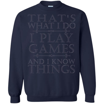 Gamer T-shirt That's What I Do I Play Games Navy