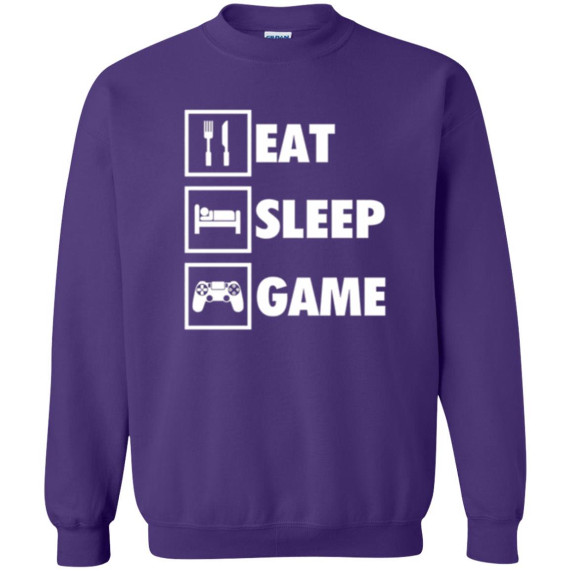 Gamer T-shirt Eat Sleep Game Purple