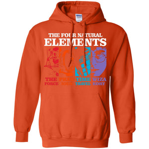 The Four Natural Elements The Force Precious Time Travel WizardryG185 Gildan Pullover Hoodie 8 oz.