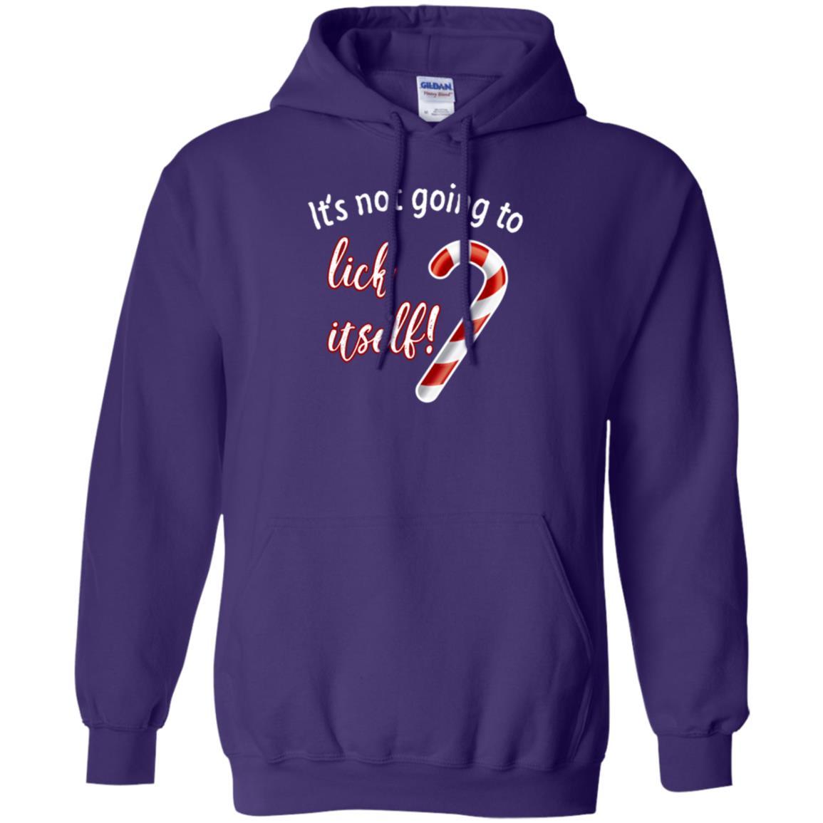 Christmas T-shirt It's Not Going To Lick Itself Purple