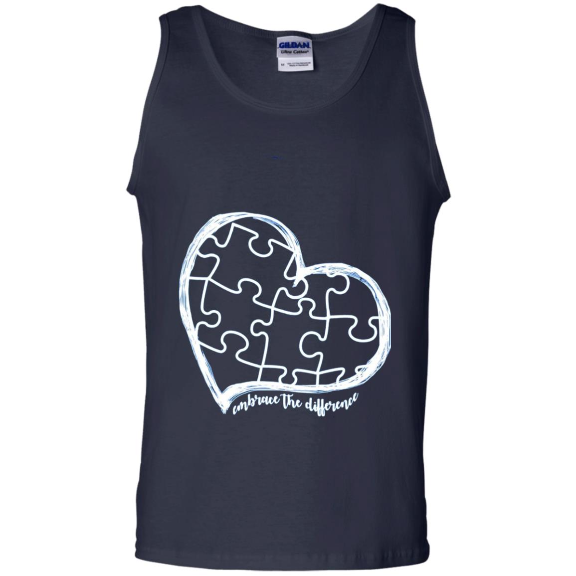 Autism Awareness Shirt Embrace Differences Navy