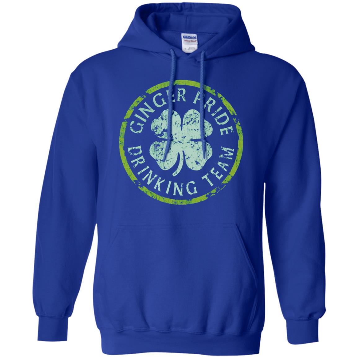 Funny Ginger Pride Drinking Team Irish T-shirt Royal