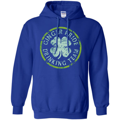 Funny Ginger Pride Drinking Team Irish T-shirt Royal