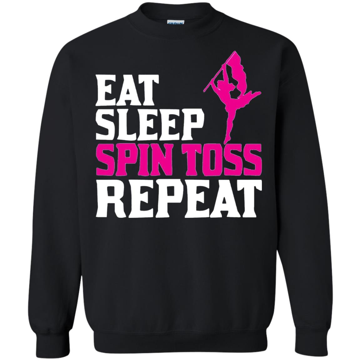 Eat Sleep Spin Toss Repeat Color Guard T-shirt Black