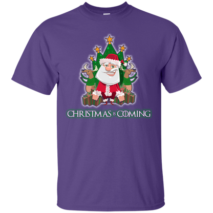 Christmas Is Coming T-shirt Purple