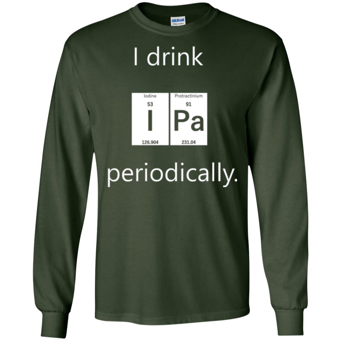 Chemistry T-shirt Drink Ipa Periodically Forest Green
